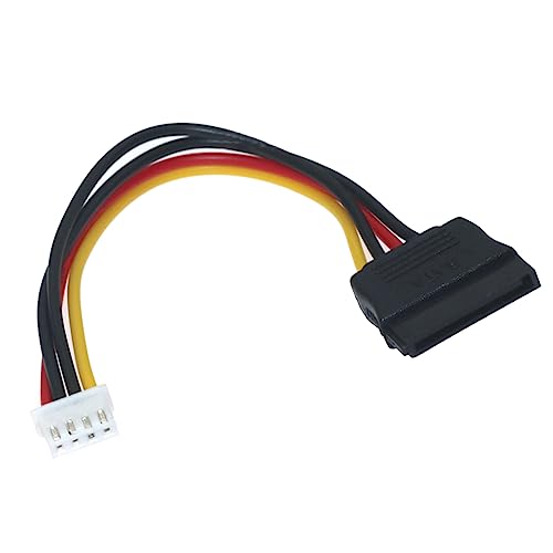 Cable Convertidor SATA15P a 4P para Fuente de 5V miniatura 6