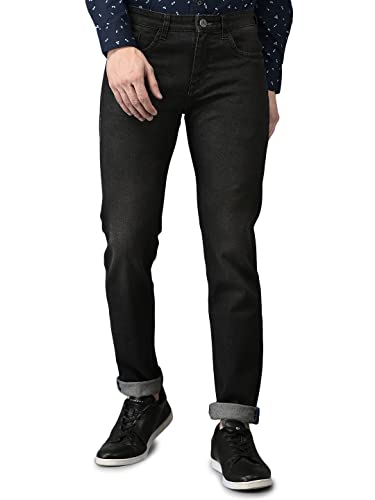 Image of CANOE Mens Cotton Blend Smart Fit Casual Denim Trouser (DT-Darren)