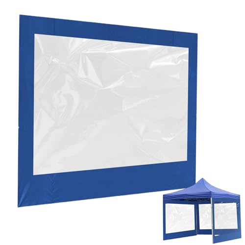 Parois latérales de l'auvent, tissu d'ombrage imperméable pour tente – Parois latérales de tente instantanée avec fenêtre transparente pour mur imperméable de 3 x 2,1 m