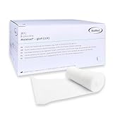 Verbandsmaterial Mullbinden 8cm x 4m – 20 Stück elastische Fixierbinde Bandage Druckverband – latexfreie Binden Verband dehnbar