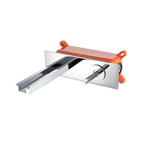 Robinet de lavabo cascade encastré XANAYXWJ en laiton chromé eau chaude et froide