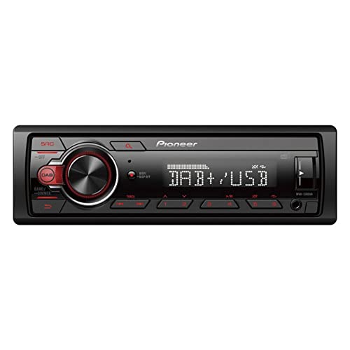 Pioneer MVH-130DAB-AN, 1-DIN-Autoradio mit RDS und DAB+, USB, AUX-Eingang, geringe Einbautiefe,...