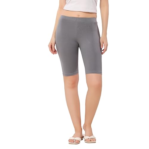 Image of TRASA Women's Cotton Fashion Biker Workout Cycling Shorts, Avialable Sizes: S,M,L,XL,2XL,3XL
