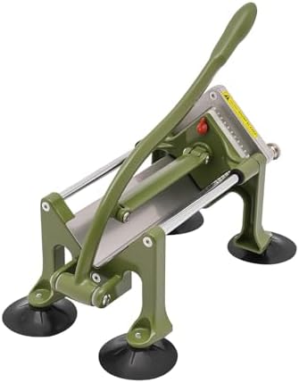 Heavy Duty Electric French Fry Cutter - 200W Commercial Potato Cutter with 1/2" & 3/8" Blades - Perfect for Potatoes, Carrots, Cucumbers, Onions - Ideal for Home & Restaurant Use