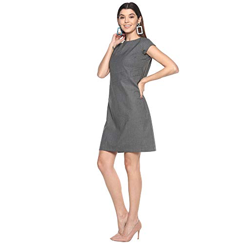Image of STOP by Shoppers Womens Round Neck Floral Printed Shift Dress