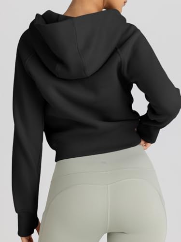 Image of Trendy Queen Womens Zip Up Hoodies Cropped Jackets Fall Clothes 2026