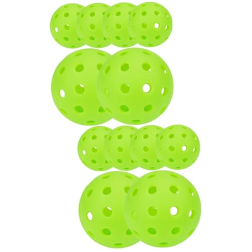 BESTonZON 2sets 6pcs Outdoor Multi Function Plastic Hole Balls Reusable Daily Practice Balls for All Ages Lightweight Design for Safe Training Convenient Present Choice 6pcs*2