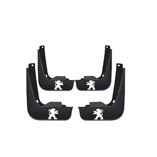 WERTYUV 4 Pièces Garde-Boue Anti-éclaboussures De Voiture,pour Peugeot 206 2000-2023 Universel Avant Et Arrière Voiture Mud Flaps Guard Splash