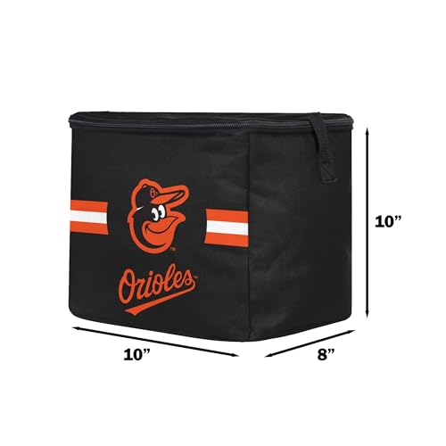 Image of FOCO MLB Officially Licensed Primary Logo Team Stripe 6 or 12 Pack Soft Insulated Game Day Baseball Lunch Tote Cooler