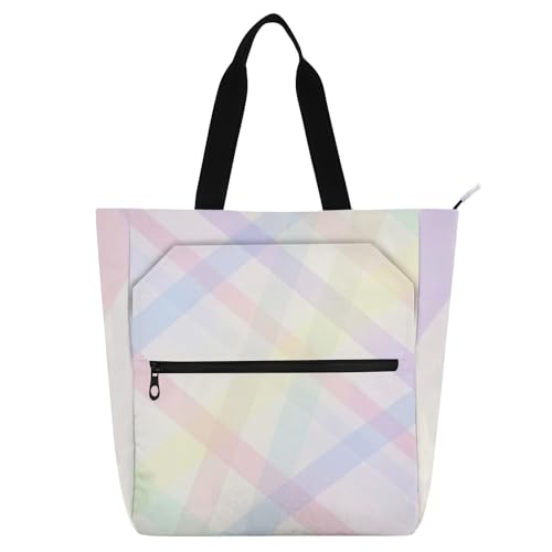 Bolsa de libros arcoíris para llevar tus lecturas a la playa y de compras