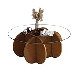 Plateau en verre trempé : Son plateau en verre trempé épais et résistant aux rayures, aux bords lisses, offre une clarté exceptionnelle et agrandit visuellement l'espace. Facile à nettoyer, il ne risque pas de se déformer, même si l'on oublie un sous-verre