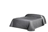 Eysa Colcha, Poliéster Algodón, Gris, 200 cm