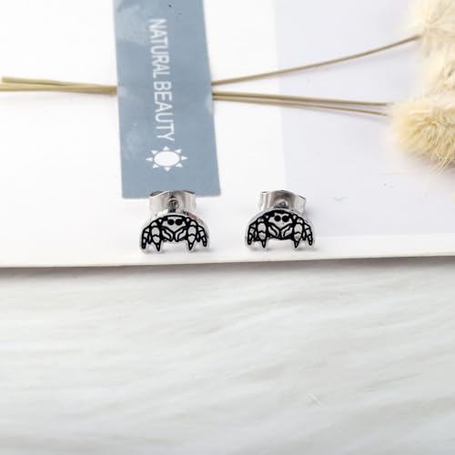 OKEYCH Spider Mom Gift Stud Earrings - Jumping Spider Owner Merch3