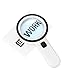 QWORK® Lupe mit 12 Led Licht, 30X Handlupe Leselupe, leselupe mit licht, für Lesen, Handwerk, Juwelier