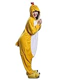 YESBOR Adult Chicken Costume Animal Kigurumi Pajamas S