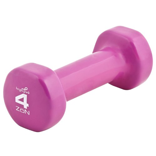 ZoN Pink Dumbbell, 4-Pound (Sold Individually)