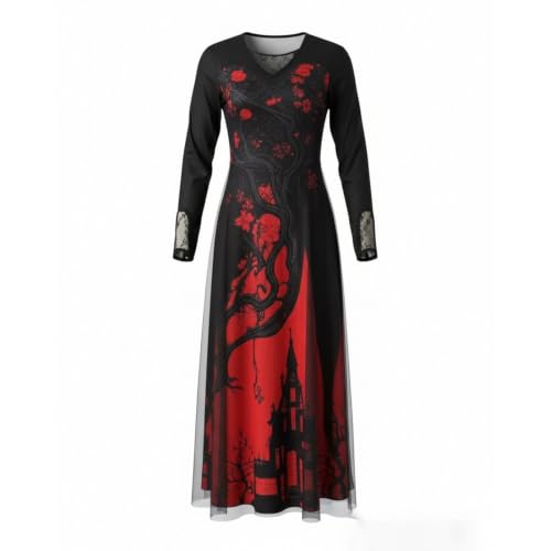 Renaissance Dress Halloween Costumes Treehouse Thorns Witch Gothic Dresses - image 6