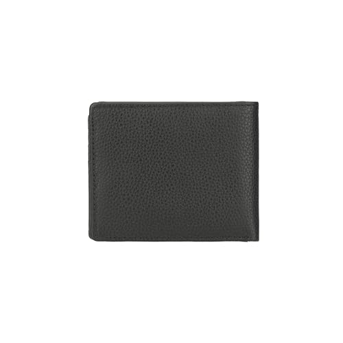 Leather Bi-Fold Wallet, Black (Bifold with Flap-Black)3