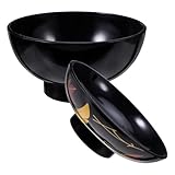 ULTECHNOVO Tazón de Sopa con Tapa para Sopa de Miso Estilo Japonés para Arroz Fideos y Cereales Cocina del Hogar