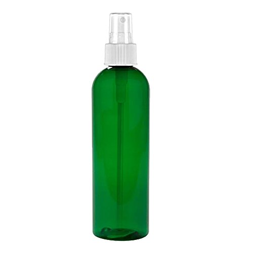 MoYo Natural Labs 8 oz Spray Bottles, Fine Mist Empty Travel Containers, BPA Free PET Plastic for Essential Oils and Liquids/Cosmetics (1 pack, Forest Green)