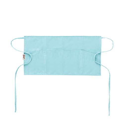 3 Pockets Waist Apron-Waitress Waiter Server Apron Short Half Uniform Apron