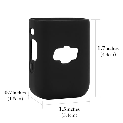 Geekria for Creators Mikrofon-Schutzhülle kompatibel mit DJI Mic 2 Transmitter, Mikrofon-Silikon-Schutzhülle, weiche Mikrofon-Hülle (Schwarz / 2 Stück)