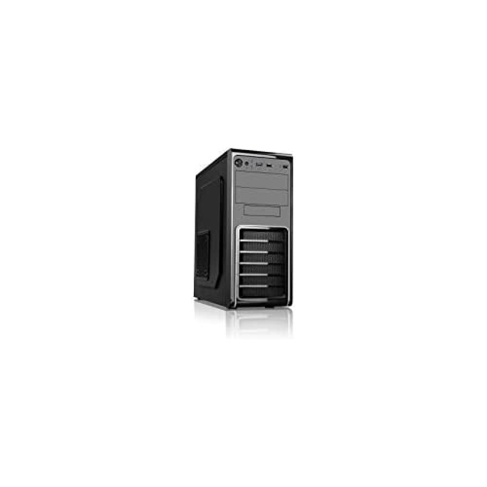 Caja ATX 3GO 6625 Negra+Plata (F.A.500W)