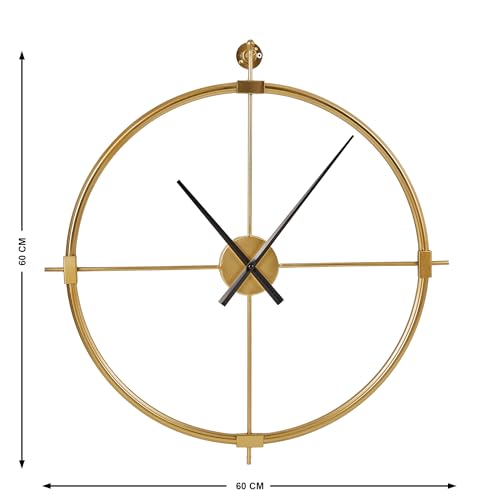 Image of Home Centre SS24 Modern WALL CLOCK-TW-1A-60X60X3CM-GLD
