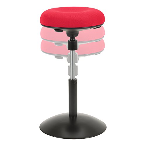 Image of Norwood Commercial Furniture Active Stool with Adjustable Height Pivot Round Seat, Red NOR-NIL1716F-RD-SO