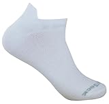 Wrightsock - 1 Paar Herren/Damen Profi Sportsocke, Laufsocke, Sneakers Modell Coolmesh II in weiß, Anti-Blasen-System, doppel-lagig, Low Tab kurz, Gr. L