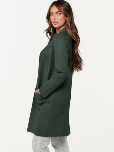 Image of ANRABESS Cardigan Sweater for Women Casual 2026 Fall Fashion Coat Long Sleeve Open Front Knit Coatigan Outwear