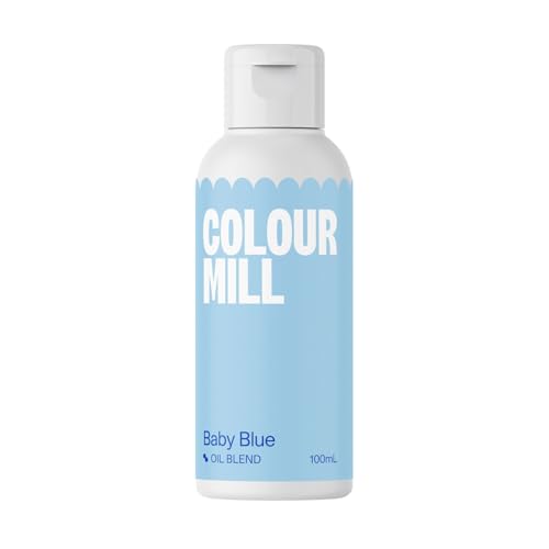 Colour Mill Oil Blend Food Colouring Baby Blue – Colorant Alimentaire Liposoluble Base d&rsquo;Huile – 100 ml