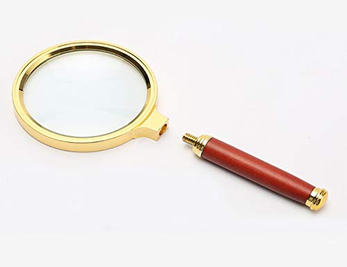 Donzy 5X Magnification Handheld Magnifier - Magnifying Glass for Reading, Coins, Insects, Magnifier