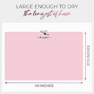 Microfiber Hair Towels Wrap for Women - Smooth as Silk - Anti-Frizz for Curly, Wavy, Straight Hair Girls - Plopping Essential - Fast Drying - Easier to Use Than a T-Shirt - 2 pack