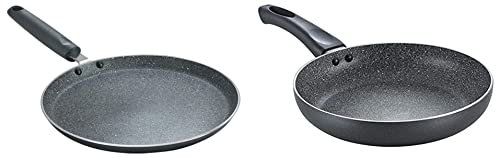 Prestige Omega Deluxe Granite Fry Pan, 280mm, Black (36306)+Prest...