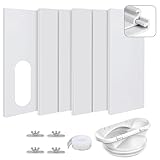 Fensterabdichtung für Mobile Klimageräte Set, Klimaanlage Fensterabdichtung Rolladen, mit 150mm Klimaanlage Schlauch Adapter für Abluftschlauch Mit Durchmesser 13/15cm