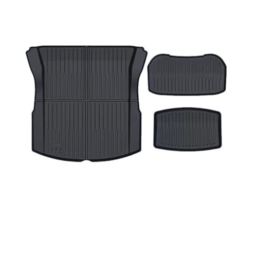 Tapis de coffre pour Tesla Model 3 Highland 2024 - Pack 3-en-1 TPE imperméable