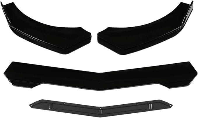 Chin Bumper Diffuser Spoiler for Porsche Panamera 2012 2013 2014 2015 2016 2017 2018 2019 2020 2021 2022, Segmented Front Bumper Spoilers Front Lip Splitter Deflector Splitter,B