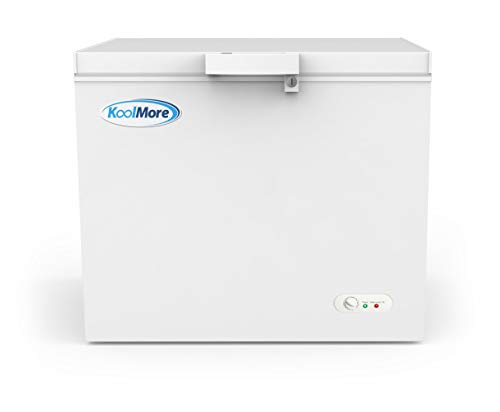 Image of KoolMore - SCF-9C Deep Chest Freezer with Wire Basket, 10 cu. ft. Compact Food and Meat Storage, for Commercial and Home Use with ETL Certification,White