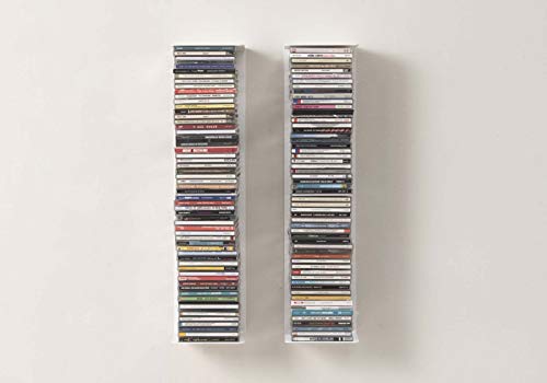 TEEbooks-Mensole-per-libri-Libreria-verticale-60-cm-Set-di-2-Bianco