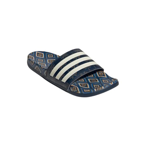 adidas Women's Adilette Comfort, Night Indigo/Cream White/Night Indigo, 10