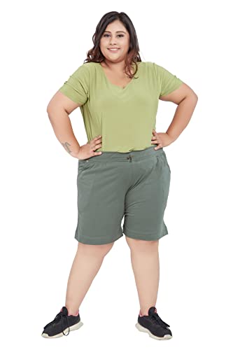 Image of CUPID Women Plain Comfortable Barmunda,Shorts for Sports, Yoga, Daily Use Gym, Night Wear, Casual Wear for Ladies