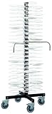 GIMETAL Carrello portapiatti da 96 Piatti diam. 24-31 cm
