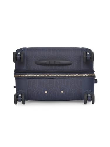 Image of Tommy Hilfiger Jazz Large Soft Luggage - Navy |Check-in Trolley Bag with TSA Lock | 360 Spinner Double Wheels | Telescopic Handle | Expandable | Polyester Shell Suitcase | 115L Capacity | 78cm