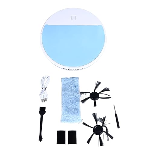 Zerodis Robot Aspiradora con Ligero Robot Inteligente de Barrido Inteligente Potente Succión Recargable Aspiradora Inteligente Inalámbrica Robot Inteligente Automático para Alfombra,