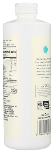 365 by Whole Foods Market, Organic Filtered Flax Oil, 24 fl oz - image 2