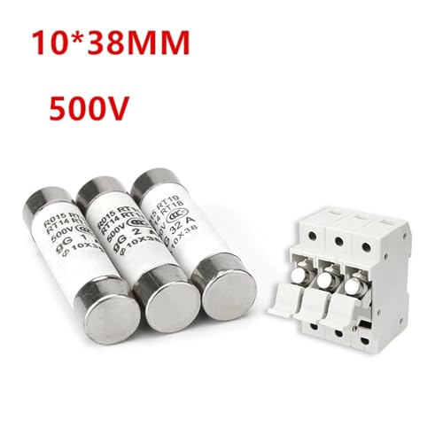 Fusible céramique 10x38 500V cartouche de remplacement rapide RO15 RT18 0.5A