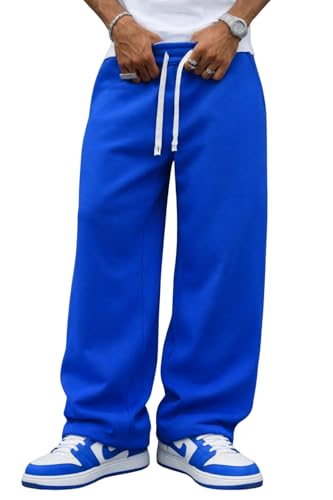 Image of Rockwell Men's Baggy Sweatpants | Cotton Terry Relaxed Fit Joggers for Men | Oversized Streetwear Track Pants | Casual Gym & Everyday Wear| 018