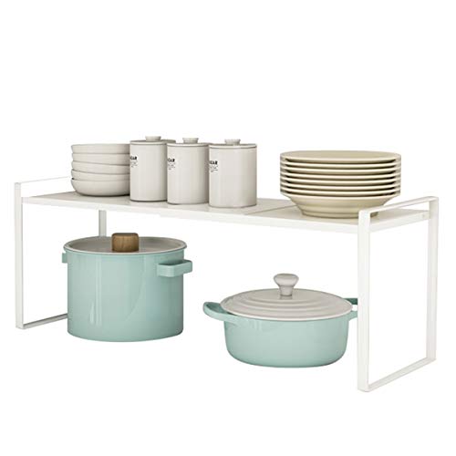 Taotigzu Cuisine Métal Demi Etagere Étagère rétractable en Coin pour Placard économise l’Espace pour Armoires de Comptoirs, Garde-Manger et...