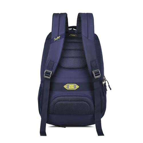 Image of Skybags Unisex Network Nxt 02 28L (E) Premium Polyester Adjustable Straps Laptop Backpack Navy